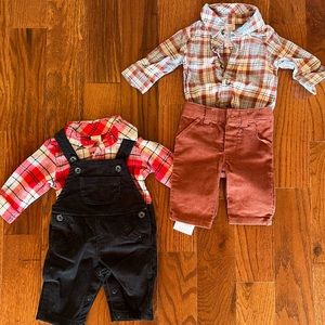 (2) NB baby boy outfits
